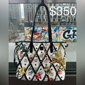 Authentic Mcm women’s leather tote bag